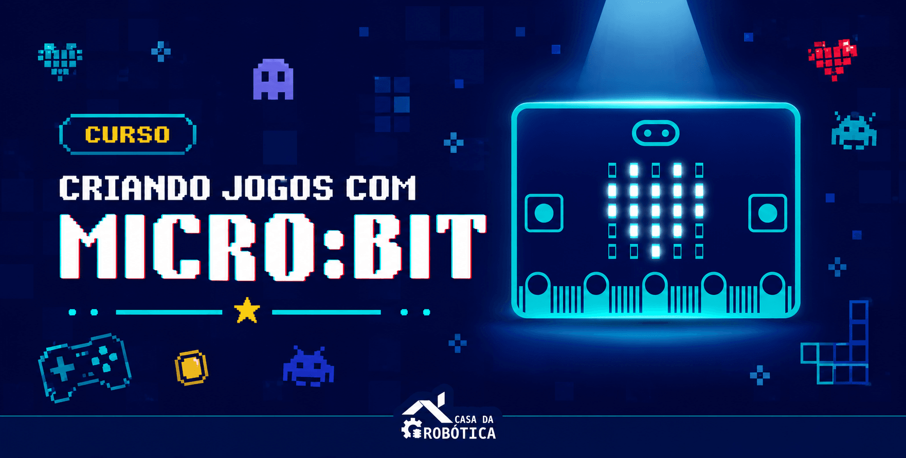 Curso criando jogos com a placa microbit